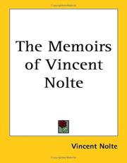 Cover of: The Memoirs of Vincent Nolte