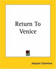 Cover of: Return To Venice