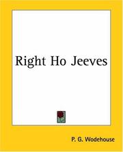 Cover of: Right Ho Jeeves by P. G. Wodehouse