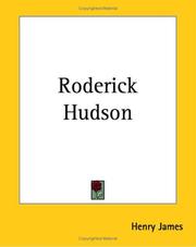 Cover of: Roderick Hudson | Henry James Jr.
