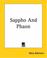 Cover of: Sappho And Phaon