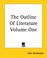 Cover of: The Outline of Literature