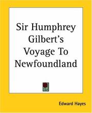 Cover of: Sir Humphrey Gilbert's Voyage To Newfoundland by Edward Hayes