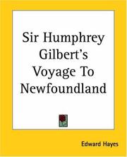 Cover of: Sir Humphrey Gilbert's Voyage To Newfoundland