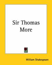 Cover of: Sir Thomas More by William Shakespeare