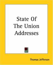 Cover of: State Of The Union Addresses