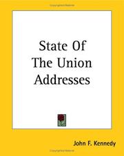 Cover of: State Of The Union Addresses by John F. Kennedy