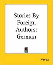 Cover of: Stories By Foreign Authors by Various