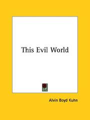 Cover of: This Evil World