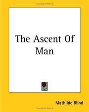 Cover of: The Ascent Of Man by Mathilde Blind