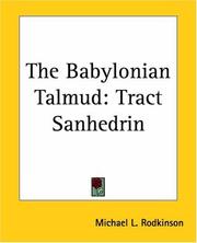 Cover of: The Babylonian: Talmud: Tract Sanhedrin