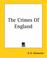 Cover of: The Crimes Of England