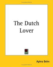 The Dutch lover by Aphra Behn