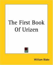 Cover of: The First Book Of Urizen