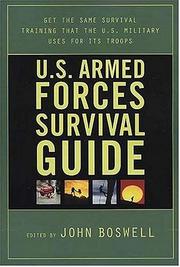 Cover of: U.S. Armed Forces Survival Guide by John Boswell