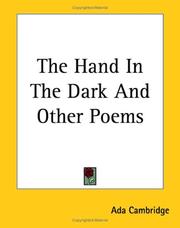 Cover of: The Hand in the Dark And Other Poems