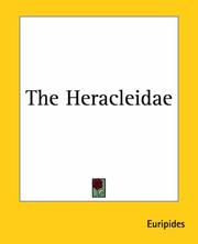 Cover of: The Heracleidae by Euripides