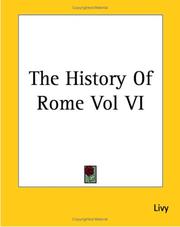 Cover of: The History Of Rome by Titus Livius