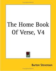 Cover of The Home Book of Verse