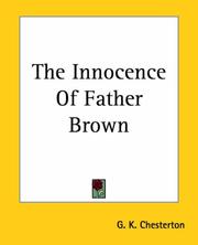 Cover of: The Innocence Of Father Brown by Gilbert Keith Chesterton
