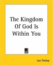 Cover of: The Kingdom Of God Is Within You by Lev Nikolaevič Tolstoy