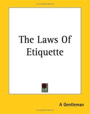 Cover of: The Laws of Etiquette