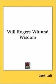 Cover of: Will Rogers Wit And Wisdom