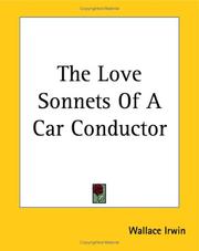 Cover of: The Love Sonnets of a Car Conductor