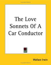 Cover of: The Love Sonnets of a Car Conductor by Wallace Irwin