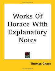 Cover of: Works of Horace With Explanatory Notes