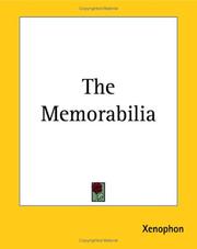 Cover of: The Memorabilia by Xenophon