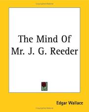 Cover of: The Mind Of Mr. J. G. Reeder by Edgar Wallace