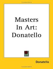 Cover of: Masters in Art: Donatello