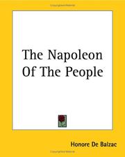 Cover of: The Napoleon of the People by Honoré de Balzac