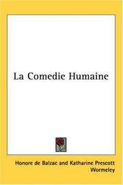 Cover of: La Comedie Humaine | HonorГ© de Balzac