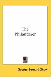 Cover of: The Philanderer by George Bernard Shaw