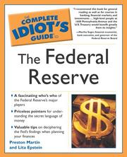 Cover of: The Complete Idiot's Guide to the Federal Reserve by Lita Epstein, Preston Martin