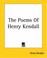 Cover of: The Poems Of Henry Kendall