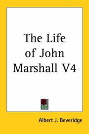 Cover of: The Life of John Marshall