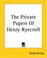 Cover of: The Private Papers Of Henry Ryecroft