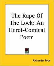 Cover of: The Rape Of The Lock by 