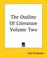 Cover of: The Outline of Literature