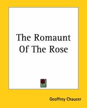 Cover of: The Romaunt Of The Rose by Geoffrey Chaucer