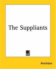Cover of: The Suppliants by Aeschylus