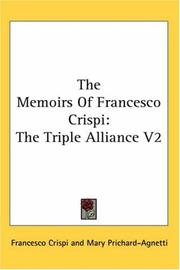 Cover of: The Memoirs of Francesco Crispi by Francesco Crispi, Francesco Crispi