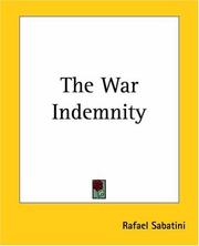 Cover of: The War Indemnity