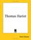 Cover of: Thomas Hariot