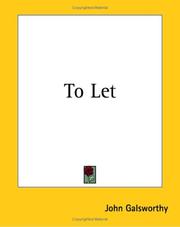 Cover of: To Let