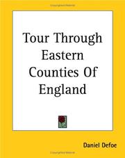 Cover of: Tour Through Eastern Counties Of England by Daniel Defoe