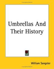 Cover of: Umbrellas And Their History by William Sangster